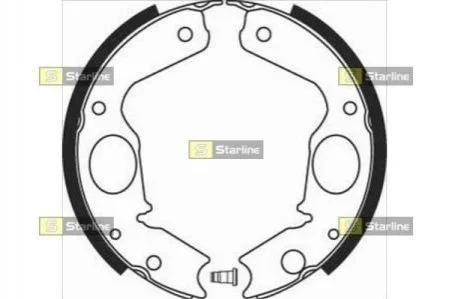 Гальмівні колодки барабанні STARLINE BC 08350