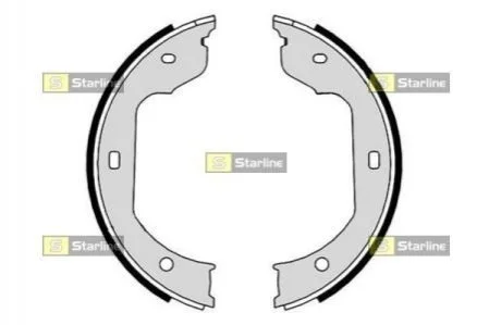 Гальмівні колодки барабанні STARLINE BC 09110 (фото 1)