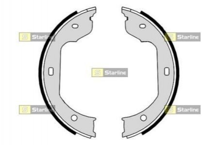 Гальмівні колодки барабанні STARLINE BC 09110 (фото 1)