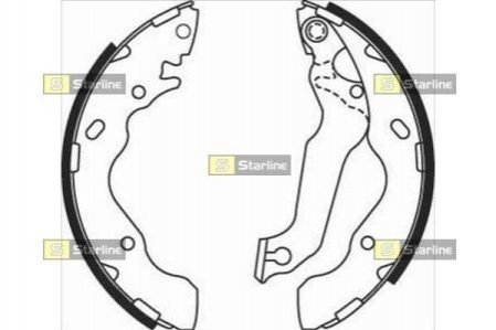 Гальмівні колодки барабанні STARLINE BC 08010