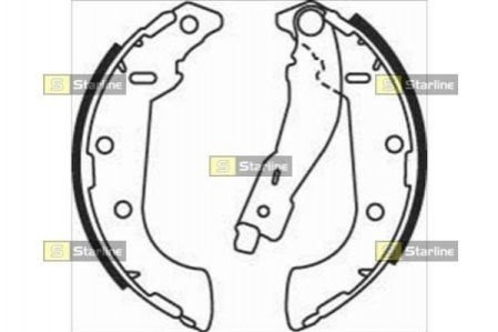 Гальмівні колодки барабанні STARLINE BC 07500