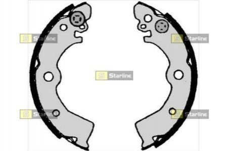 Гальмівні колодки барабанні STARLINE BC 07030