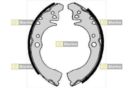 Гальмівні колодки барабанні STARLINE BC 05640
