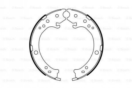 Гальмівні колодки ручного гальма BOSCH 0986487765