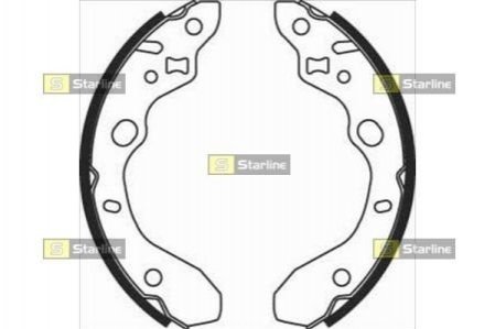 Гальмівні колодки барабанні STARLINE BC 07910