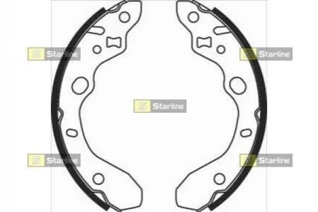 Гальмівні колодки барабанні STARLINE BC 07910