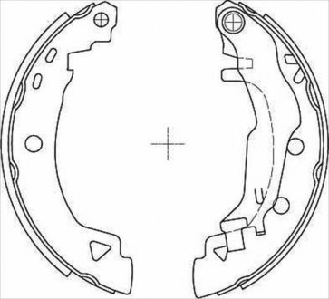 Гальмівні колодки барабанні STARLINE BC 04925