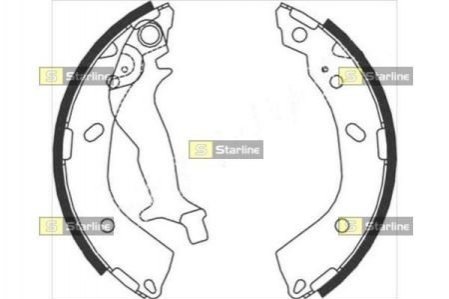 Гальмівні колодки барабанні STARLINE BC 08760