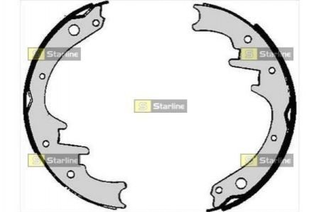 Гальмівні колодки барабанні STARLINE BC 06010