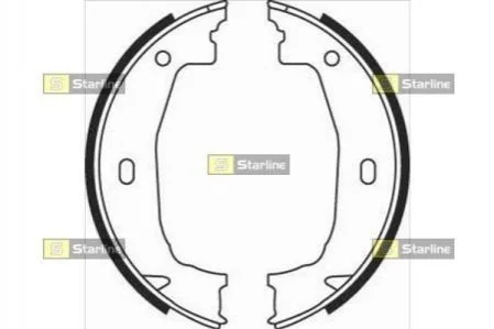 Гальмівні колодки барабанні STARLINE BC 08100 (фото 1)