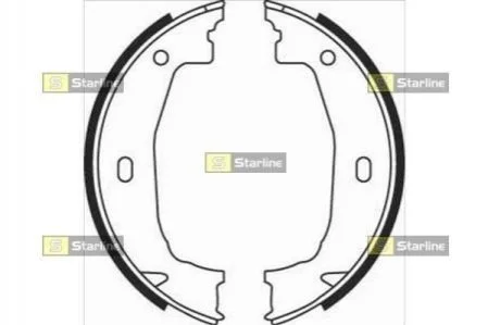 Гальмівні колодки барабанні STARLINE BC 08100