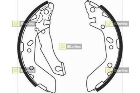 Гальмівні колодки барабанні STARLINE BC 08480