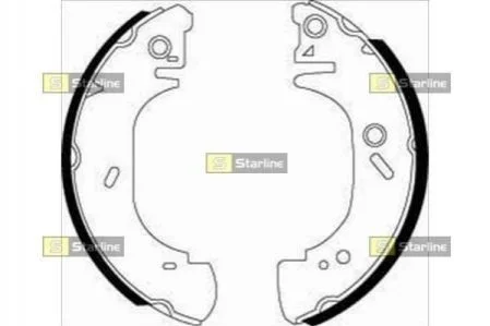 Гальмівні колодки барабанні STARLINE BC 07410