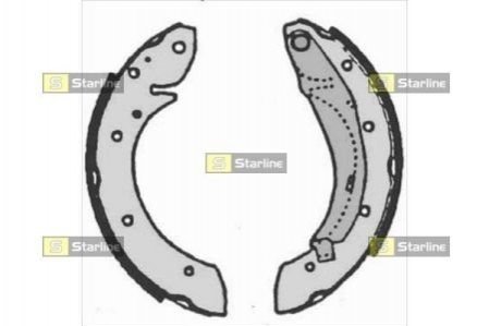 Гальмівні колодки барабанні STARLINE BC 07165