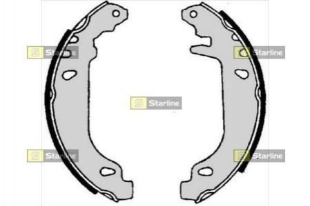 Гальмівні колодки барабанні STARLINE BC 06020