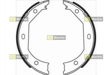 Гальмівні колодки барабанні STARLINE BC 08090
