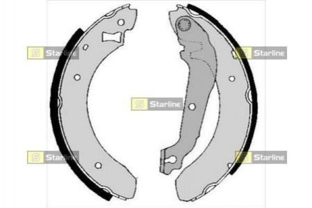 Гальмівні колодки барабанні STARLINE BC 01380B