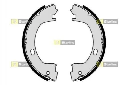 Гальмівні колодки барабанні STARLINE BC 01015 (фото 1)