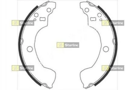 Гальмівні колодки барабанні STARLINE BC 08870