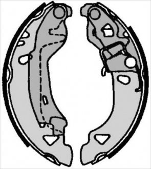 Гальмівні колодки барабанні STARLINE BC 07080
