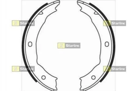Гальмівні колодки барабанні STARLINE BC 08400 (фото 1)