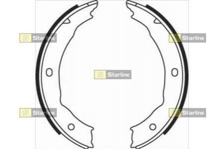 Гальмівні колодки барабанні STARLINE BC 08400