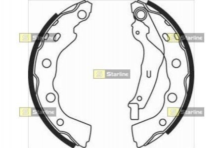 Гальмівні колодки барабанні STARLINE BC 07990