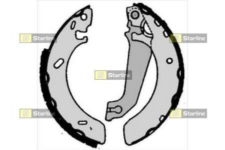Гальмівні колодки барабанні STARLINE BC 06050