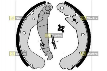 Гальмівні колодки барабанні STARLINE BC 04660
