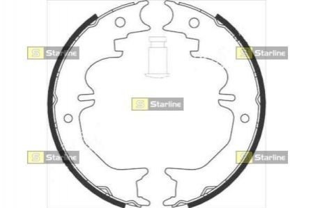 Гальмівні колодки барабанні STARLINE BC 08850