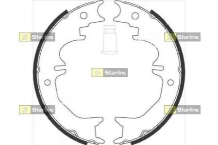 Гальмівні колодки барабанні STARLINE BC 08850
