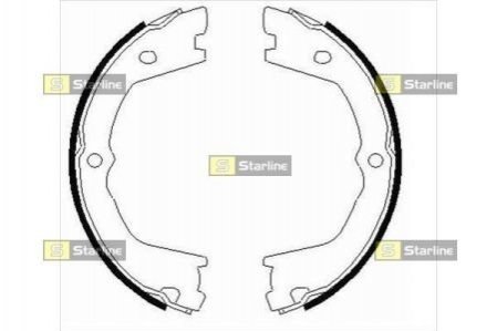 Гальмівні колодки барабанні STARLINE BC 09080