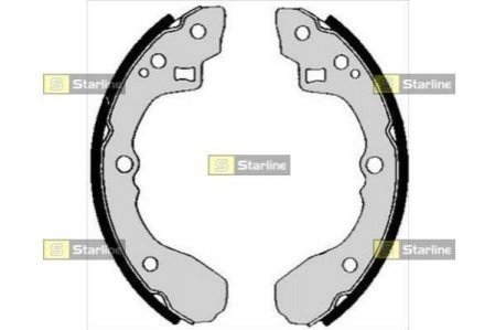 Гальмівні колодки барабанні STARLINE BC 04840