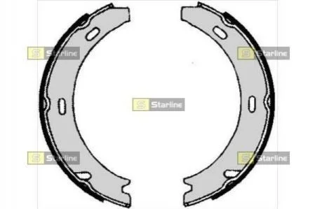 Гальмівні колодки барабанні STARLINE BC 04730