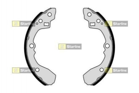 Гальмівні колодки барабанні STARLINE BC 01054