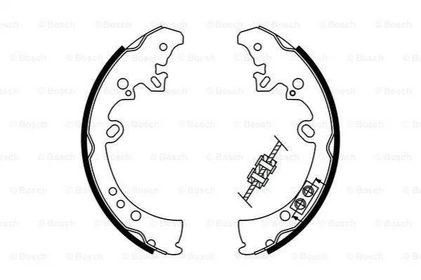 Гальмівні колодки барабанні BOSCH 0986487787 (фото 1)