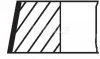Комплект кілець на поршень MAHLE / KNECHT 081RS001050N2 (фото 1)