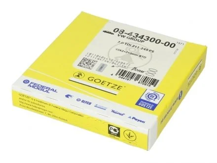 Комплект кілець на поршень GOETZE 0843430000