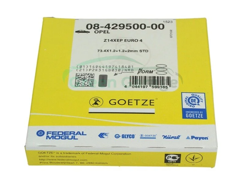 Комплект кілець на поршень GOETZE 0842950000 (фото 1)