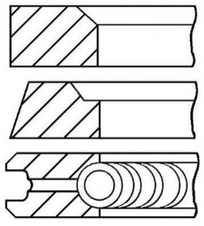 Комплект кілець на поршень GOETZE 08-182700-00