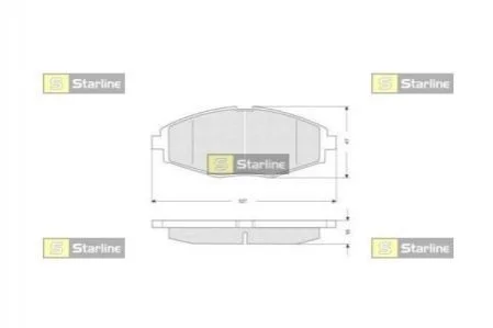 Гальмівні колодки дискові STARLINE BD S134