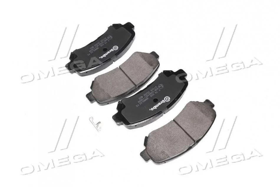 Колодка торм. диск. NISSAN QASHQAI, передн. (пр-во) BREMBO P79 028 (фото 1)