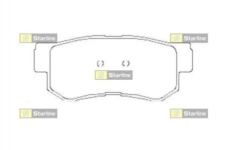 Гальмівні колодки дискові STARLINE BD S441 (фото 1)