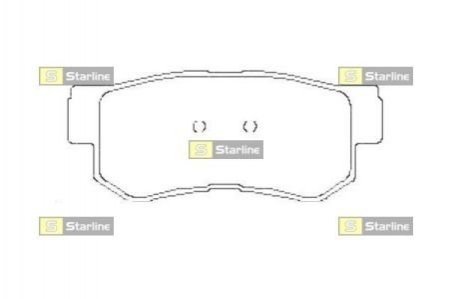 Гальмівні колодки дискові STARLINE BD S441