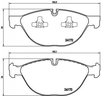 Гальмівні колодки дискові BREMBO P06 058