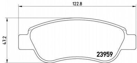 Гальмівні колодки дискові BREMBO P61 081