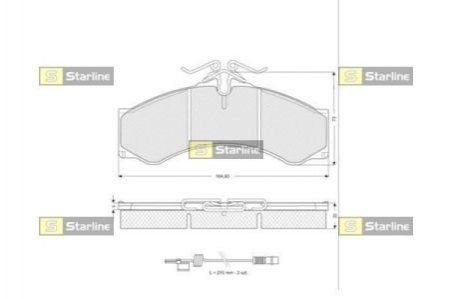 Гальмівні колодки дискові STARLINE BD S061