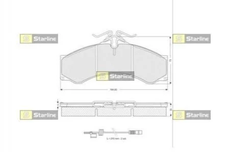 Гальмівні колодки дискові STARLINE BD S061