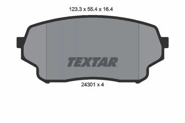 Гальмівні колодки дискові TEXTAR 2430101 (фото 1)