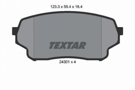 Гальмівні колодки дискові TEXTAR 2430101